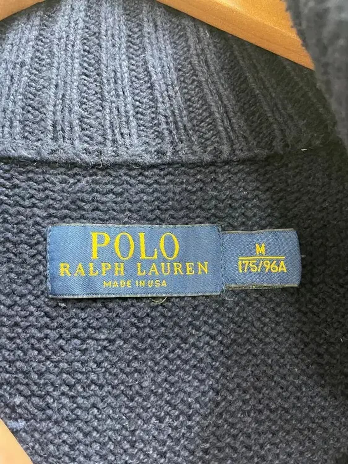 폴로 랄프로렌 네이비 성조기 반집업 스웨터 니트 상품이미지5