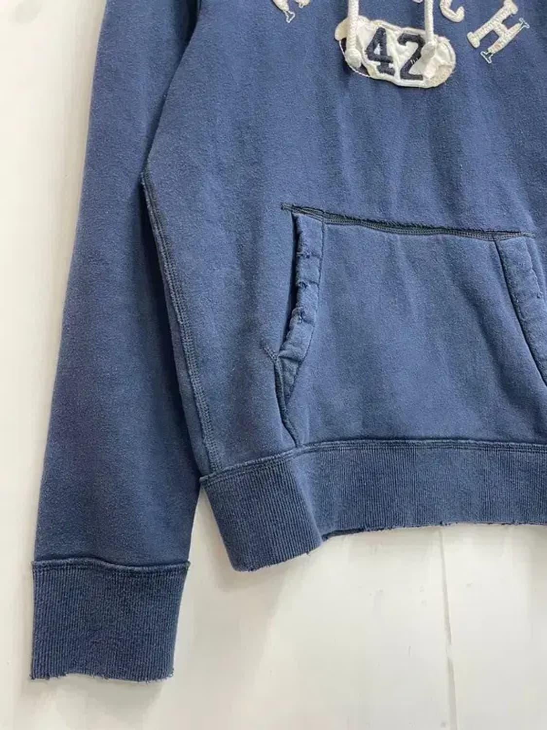미디움 아베크롬비 빈티지 Y2K 데미지 디테일 기모 후드티 상품이미지5