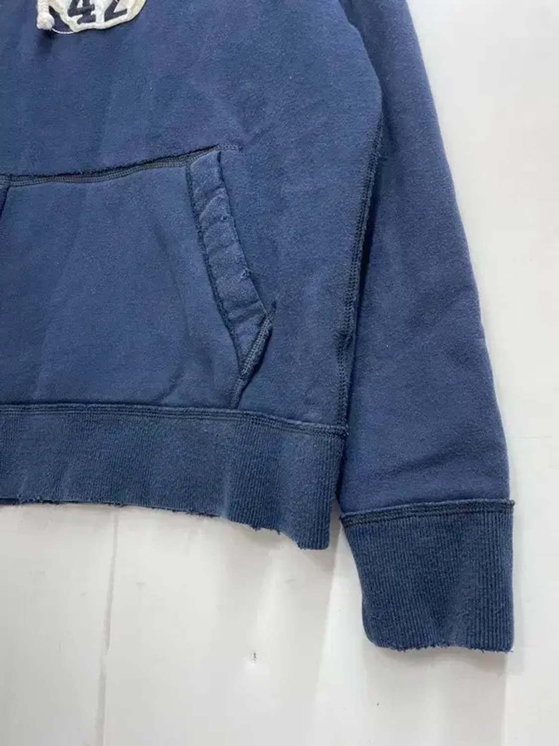 미디움 아베크롬비 빈티지 Y2K 데미지 디테일 기모 후드티 상품이미지6