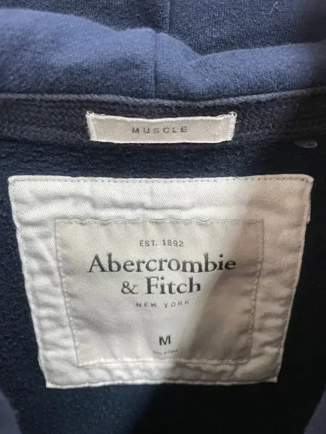 미디움 아베크롬비 빈티지 Y2K 데미지 디테일 기모 후드티 상품이미지9