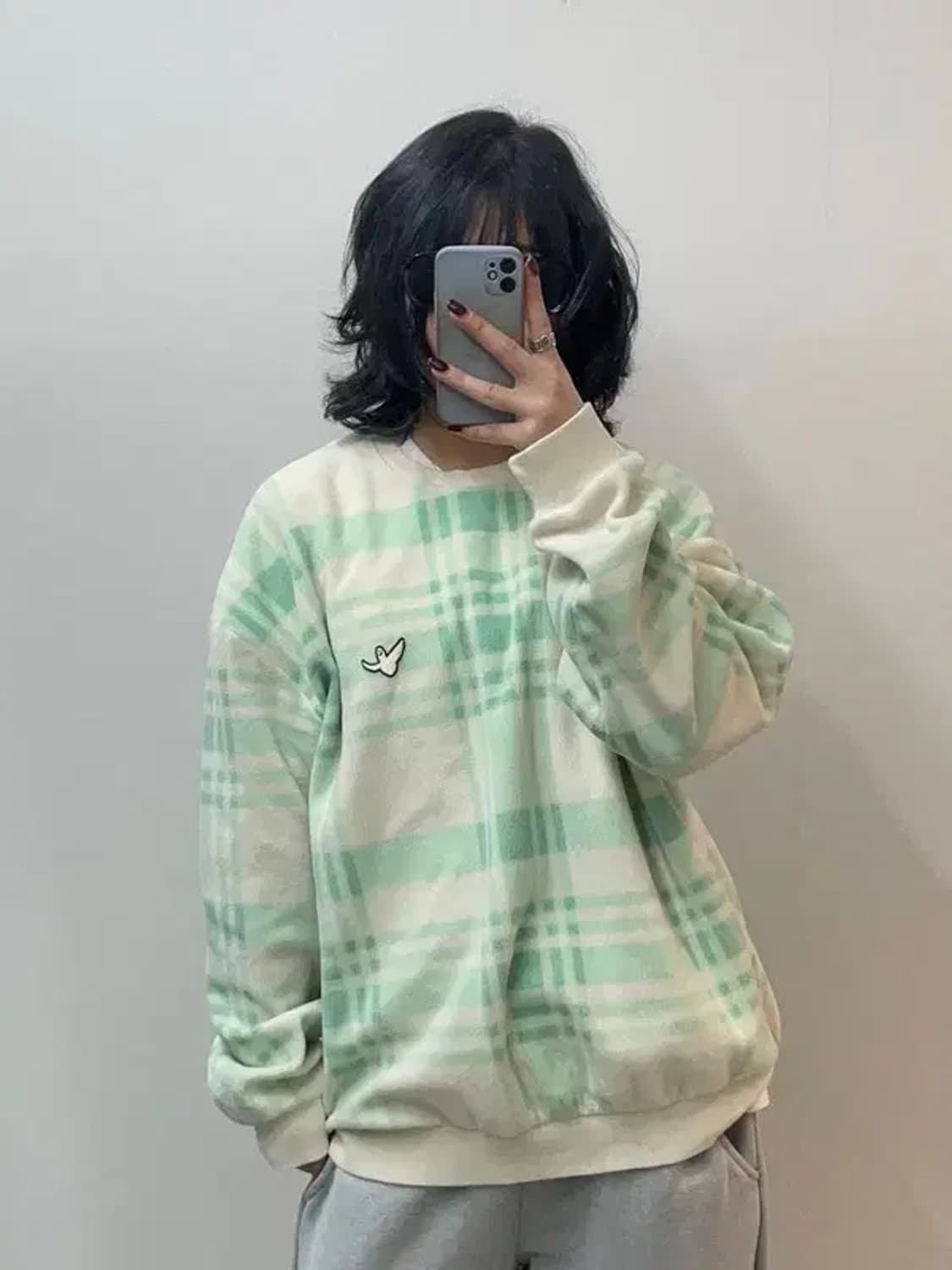 마크곤잘레스 오버핏 로고 플리스 맨투맨 티셔츠 상품이미지1