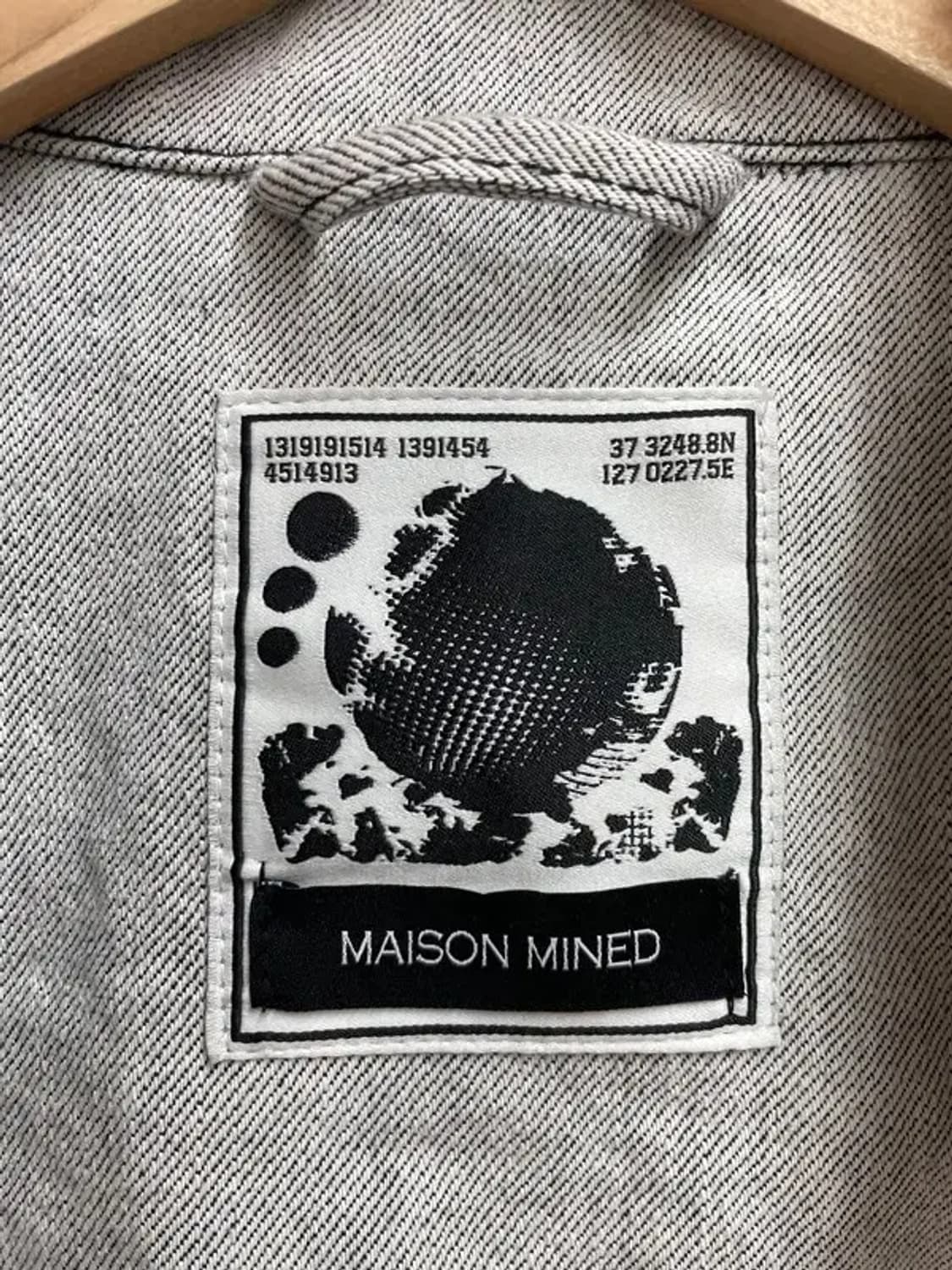 라지 메종미네드 오버핏 투톤 데님 자켓 상품이미지5