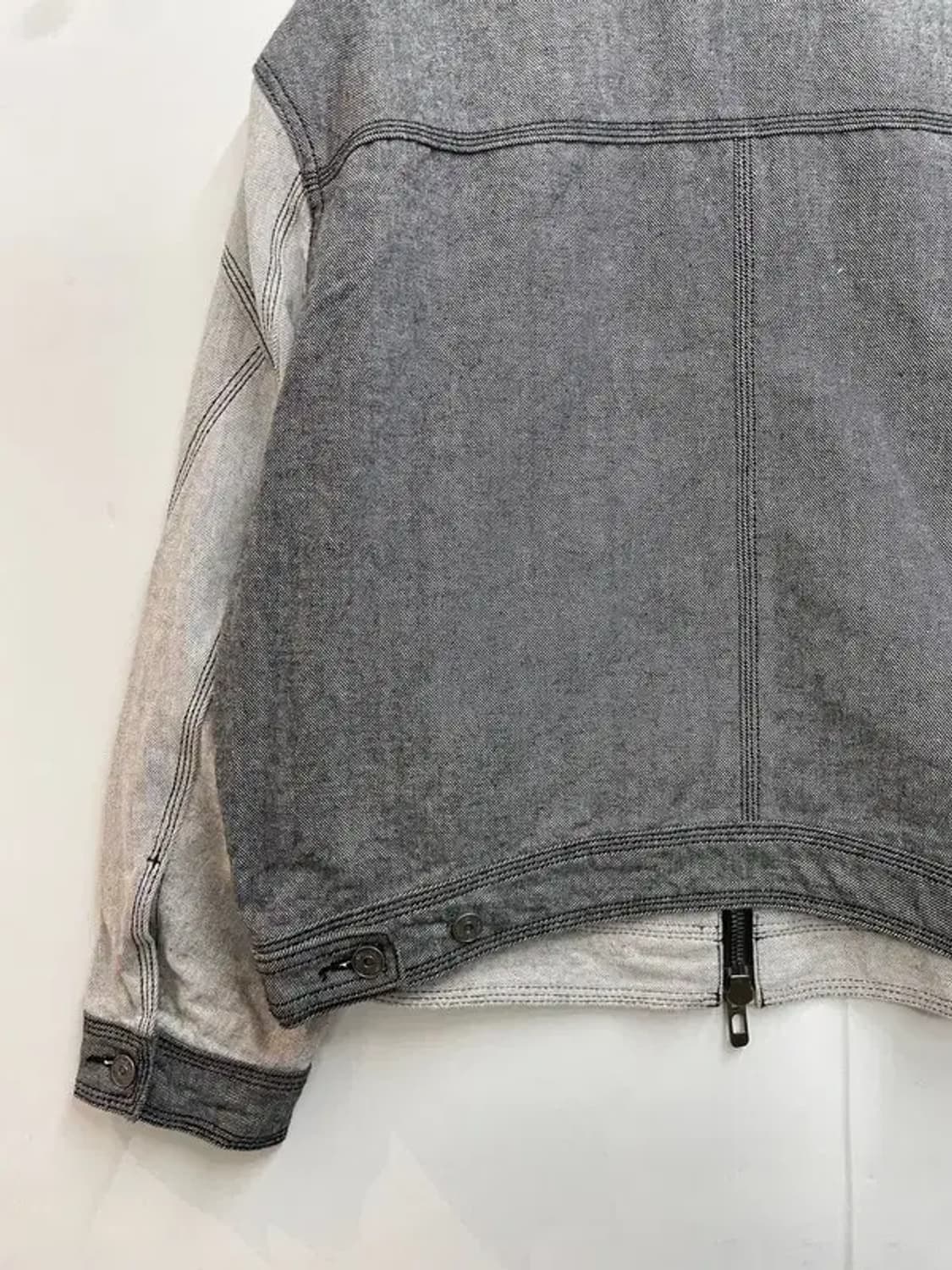 라지 메종미네드 오버핏 투톤 데님 자켓 상품이미지9