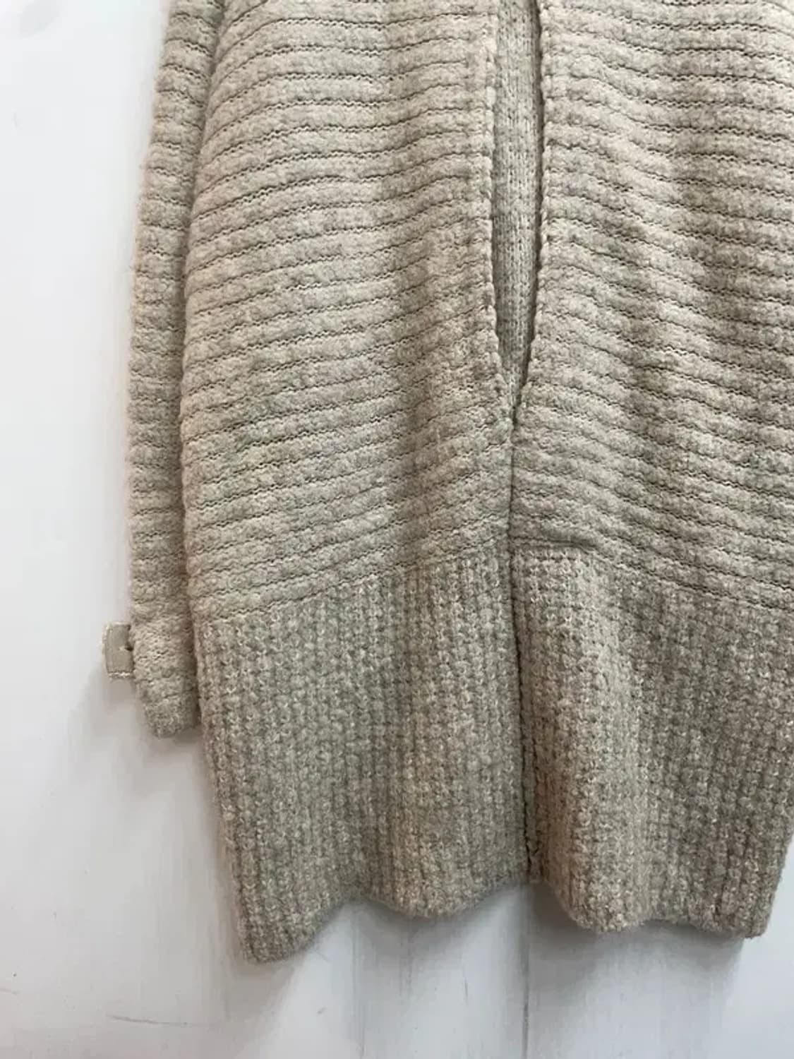 여성 시스템 울 알파카 하프 니트 코트 상품이미지9