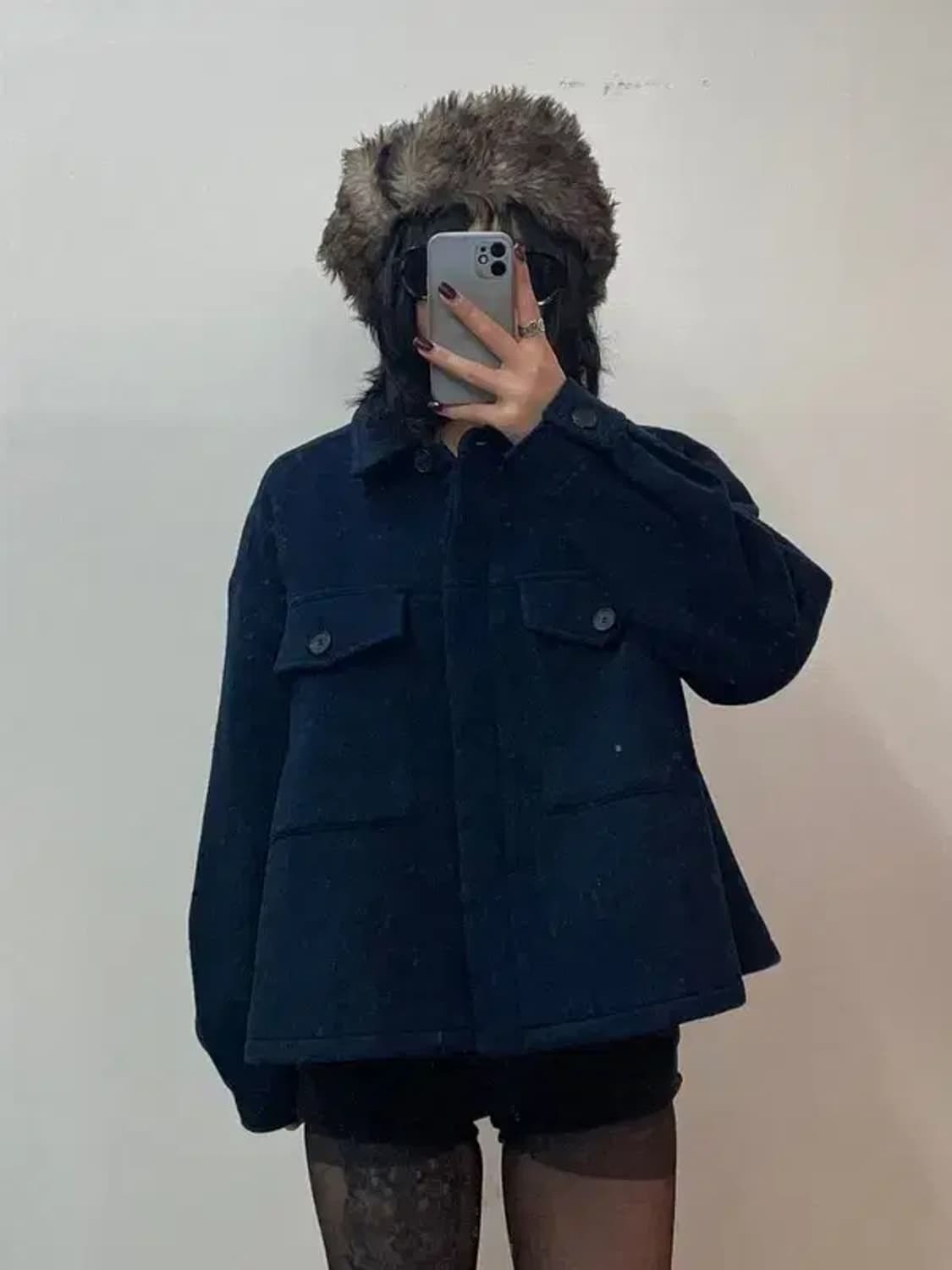 스튜디오 톰보이 오버사이즈 포켓 숏 자켓 상품이미지1