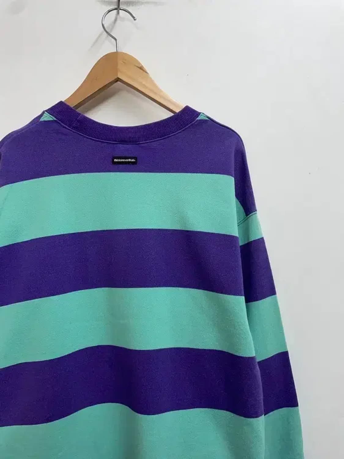 라지 디스이즈네버댓 오버핏 스트라이프 긴팔티셔츠 맨투맨 상품이미지10