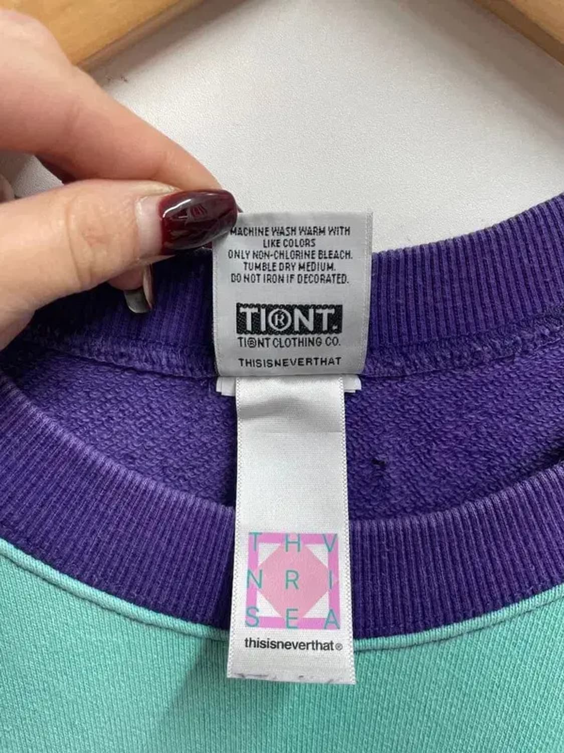 라지 디스이즈네버댓 오버핏 스트라이프 긴팔티셔츠 맨투맨 상품이미지6