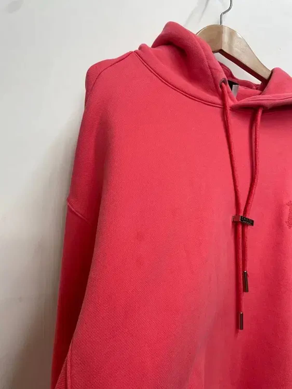 100 솔리드 옴므 NEW 스틸로고 오버핏 후드 후디 티셔츠 상품이미지2