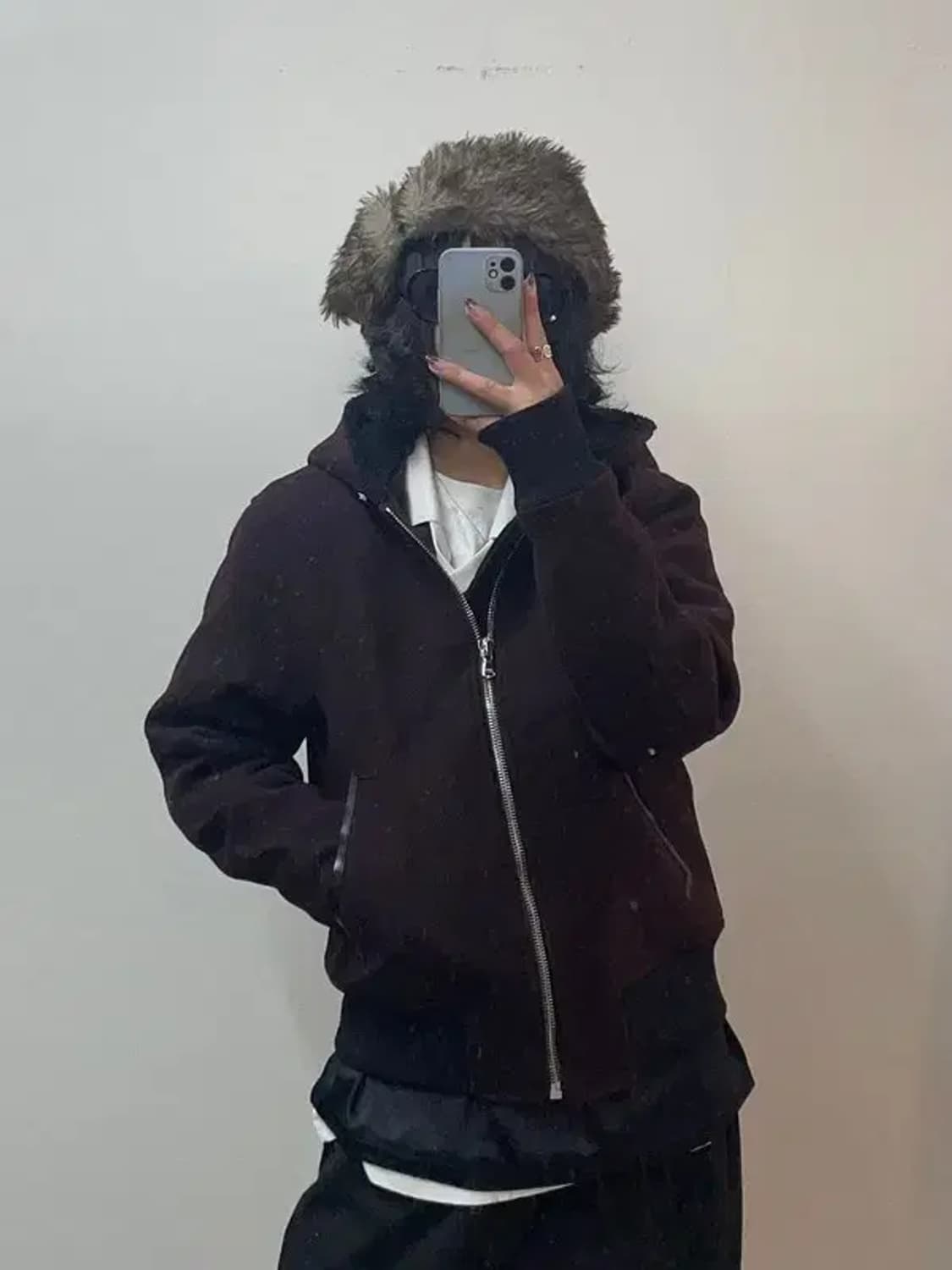 95 커스텀멜로우 오버핏 블랙라벨 울자켓 상품이미지1