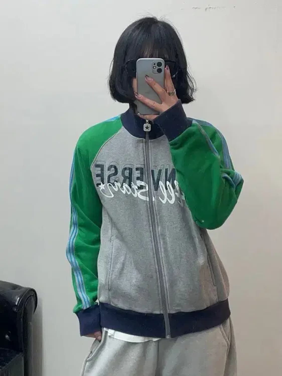 컨버스 올드스쿨 로고 집업 자켓 상품이미지1