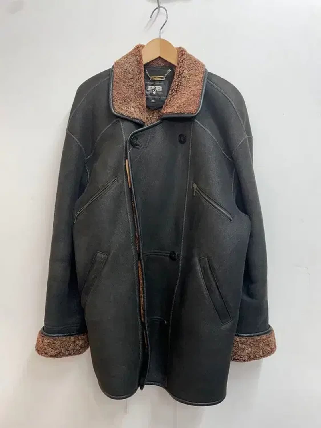 100 플레이보이 콜렉션 올드스쿨 무스탕 자켓 상품이미지2