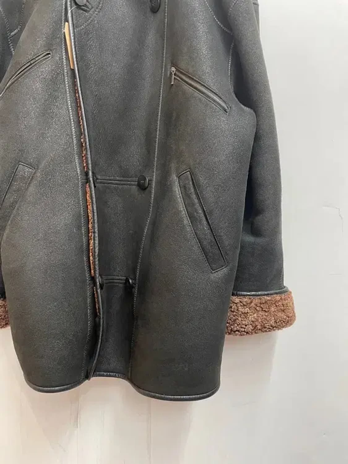 100 플레이보이 콜렉션 올드스쿨 무스탕 자켓 상품이미지3