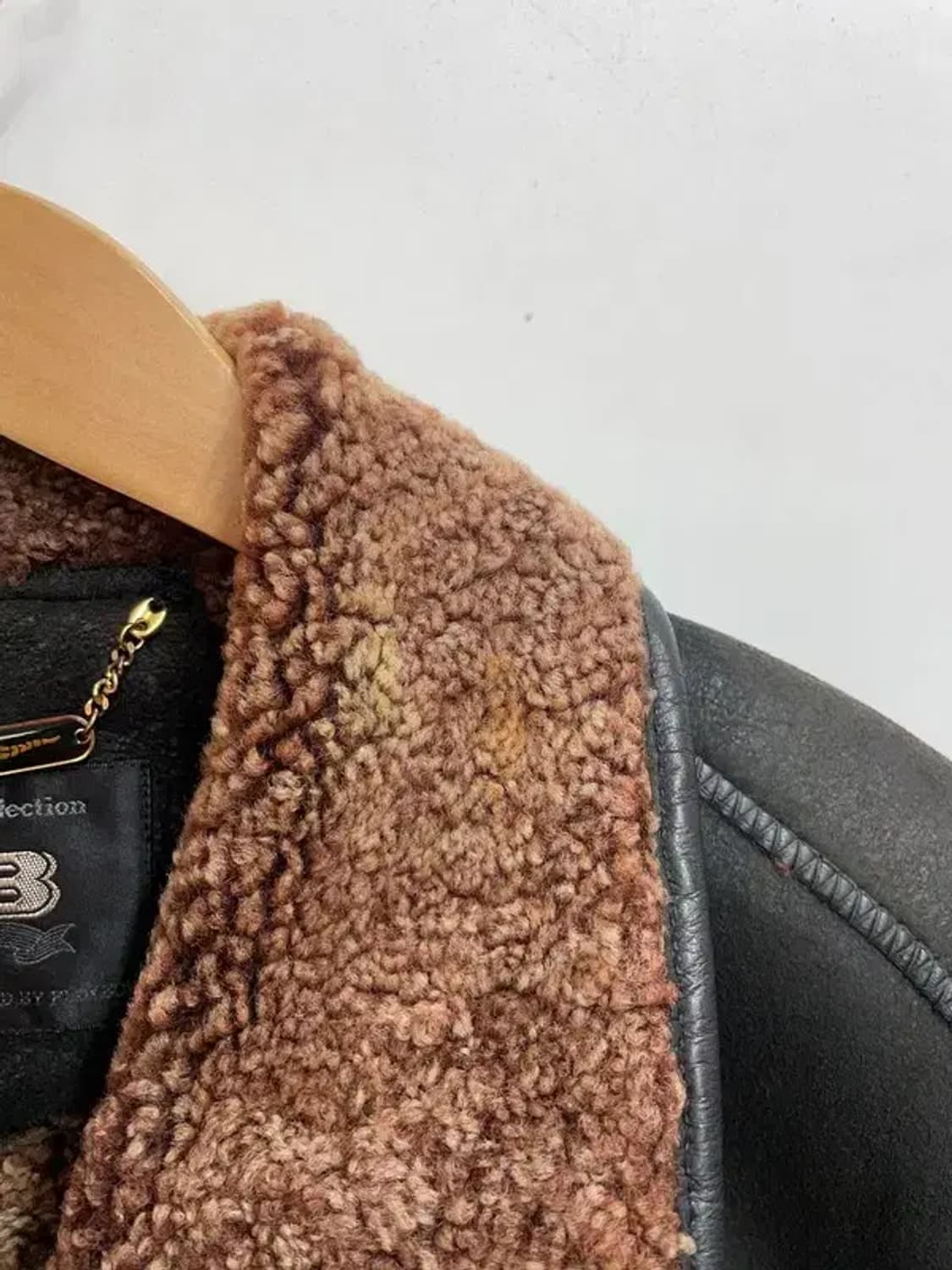 100 플레이보이 콜렉션 올드스쿨 무스탕 자켓 상품이미지5