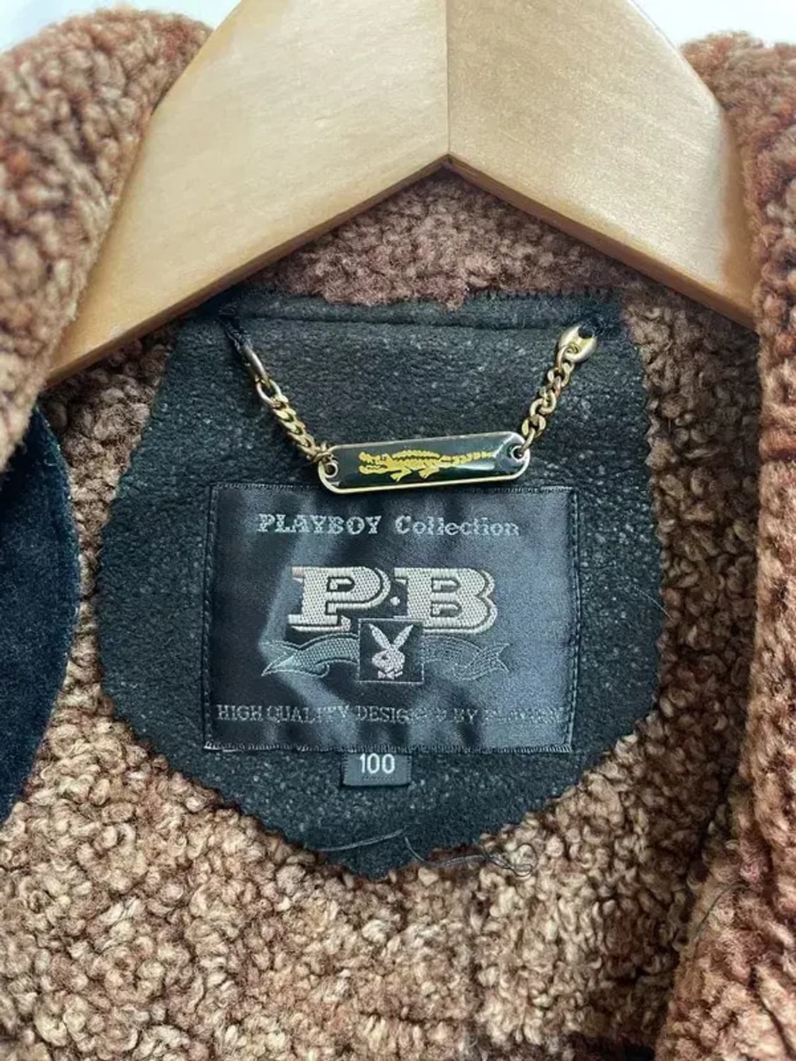 100 플레이보이 콜렉션 올드스쿨 무스탕 자켓 상품이미지8