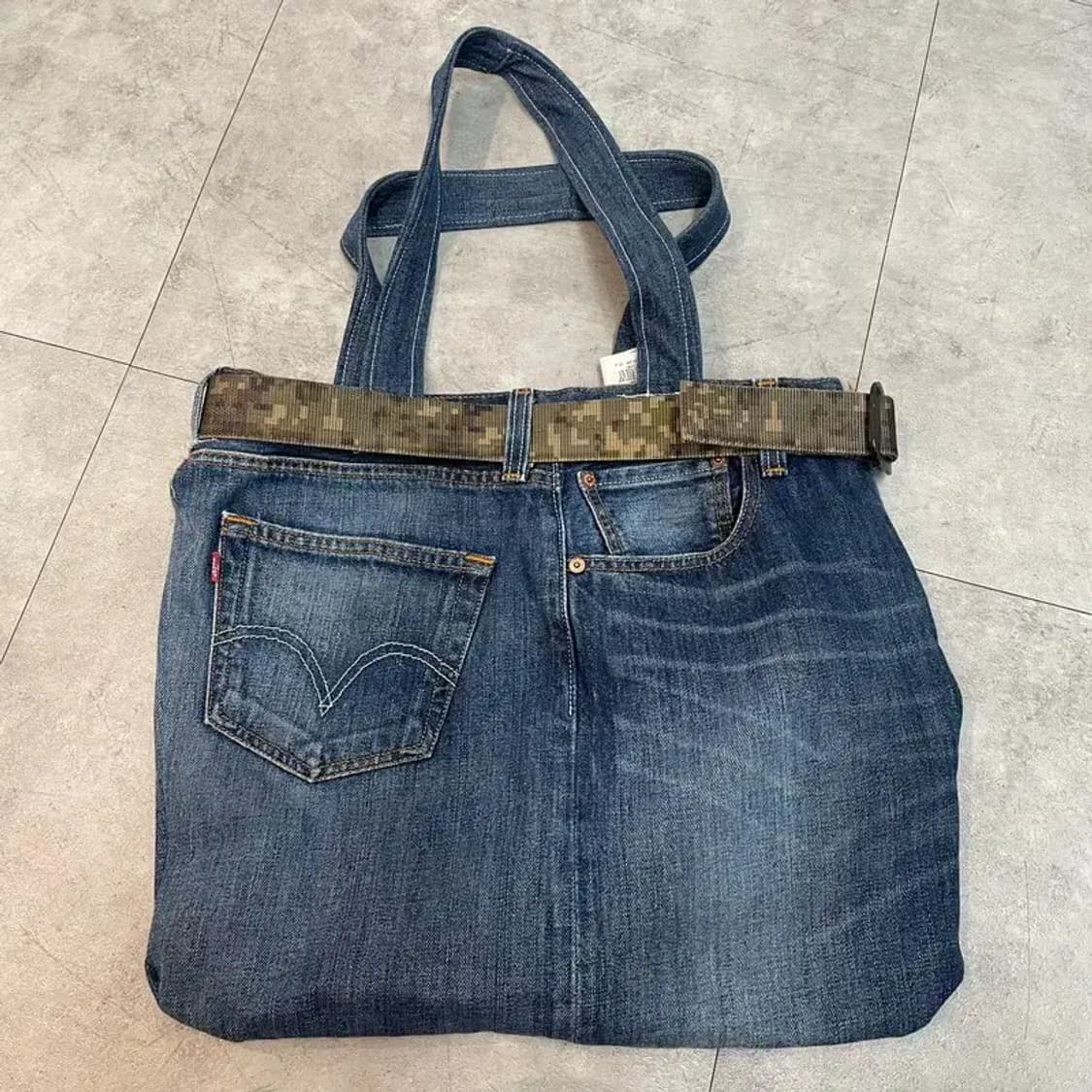 리바이스 501 데님 커스텀 숄더백 가방 상품이미지1