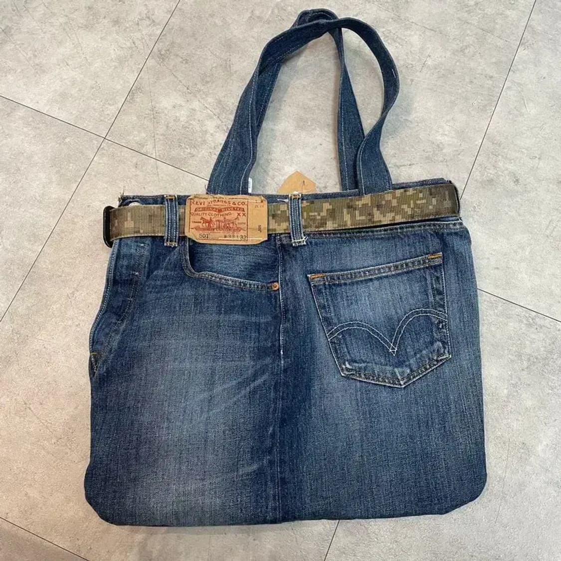 리바이스 501 데님 커스텀 숄더백 가방 상품이미지4