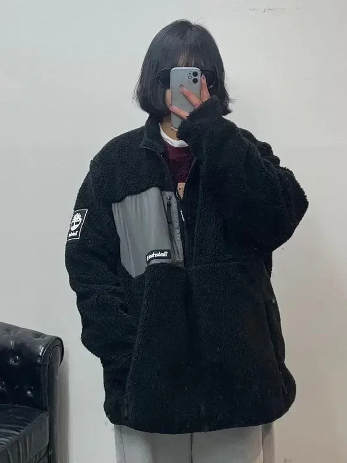 xxl 팀버랜드 오버핏 빅사이즈 플리스 후리스 자켓 상품이미지1