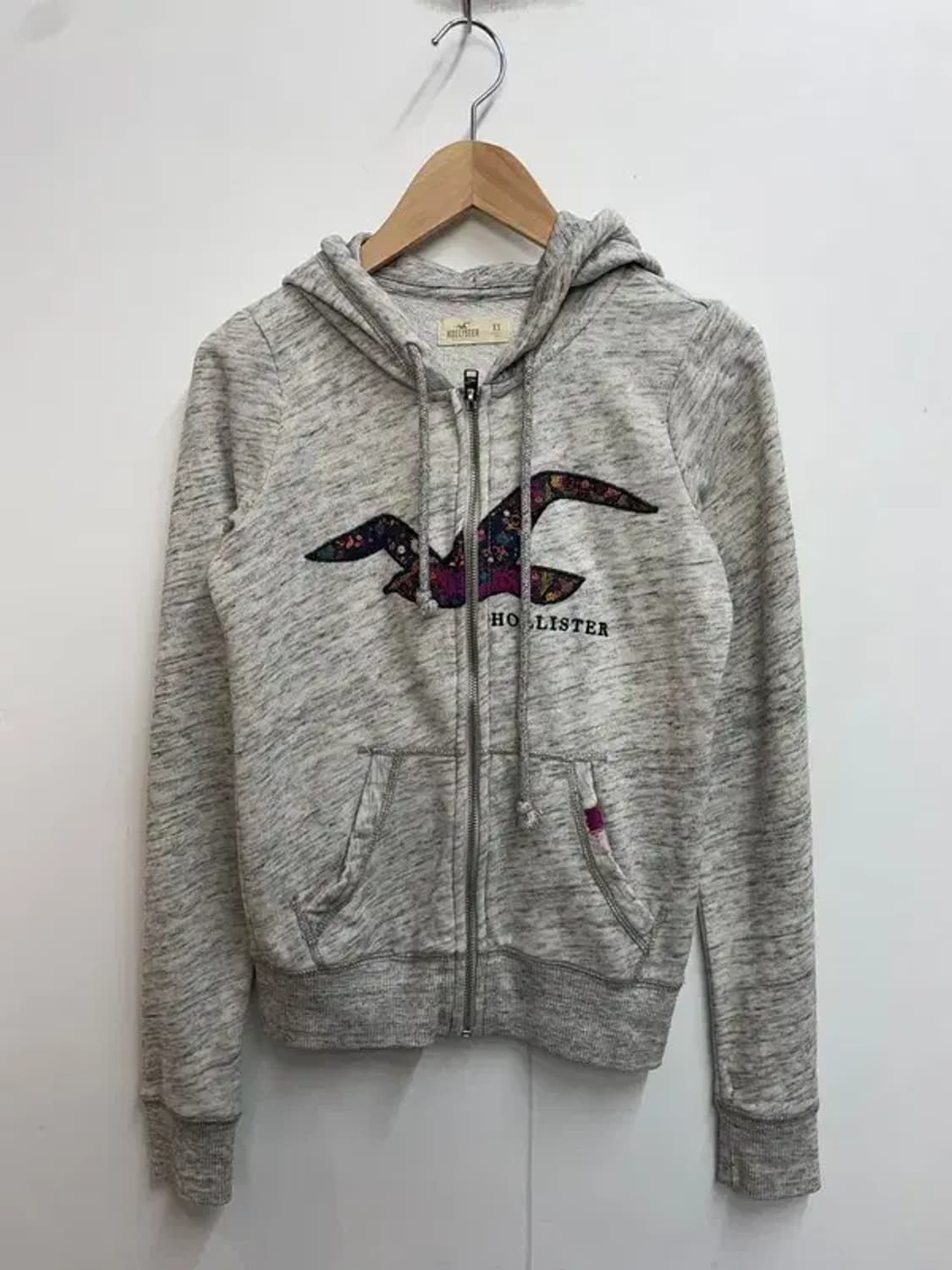 xs 홀리스터 로고 오버핏 후드 집업 후디 상품이미지2