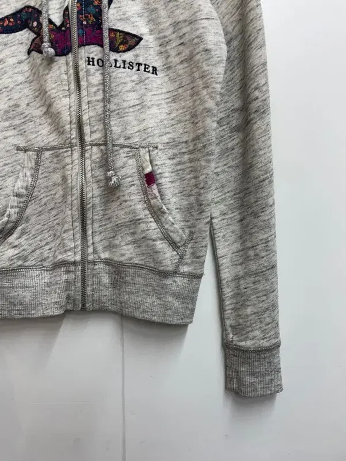 xs 홀리스터 로고 오버핏 후드 집업 후디 상품이미지3