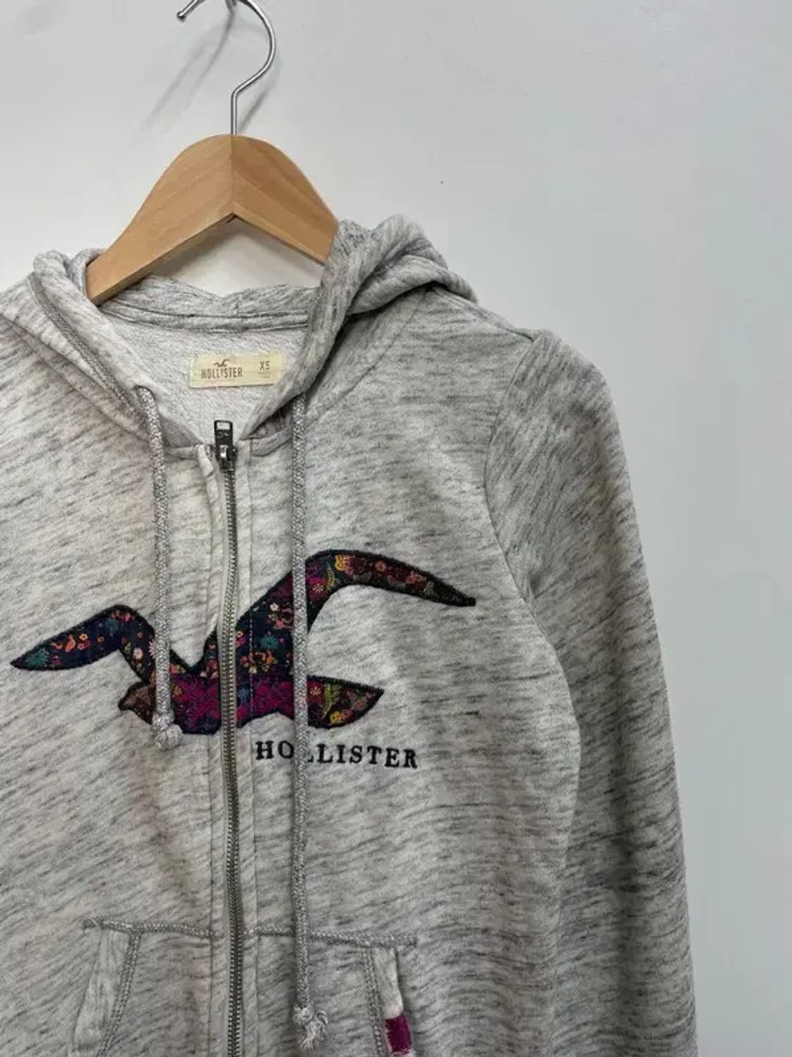xs 홀리스터 로고 오버핏 후드 집업 후디 상품이미지4