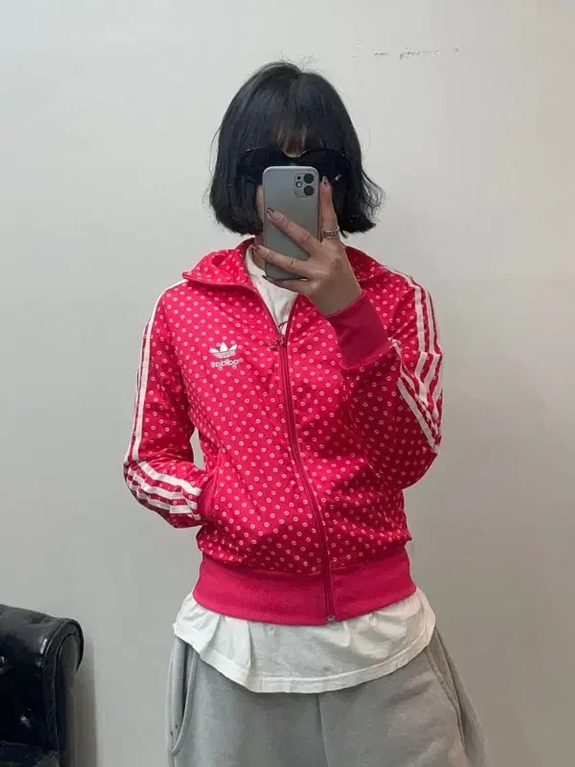 스몰 아디다스 오리지널스 키스마크 삼선져지 상품이미지1