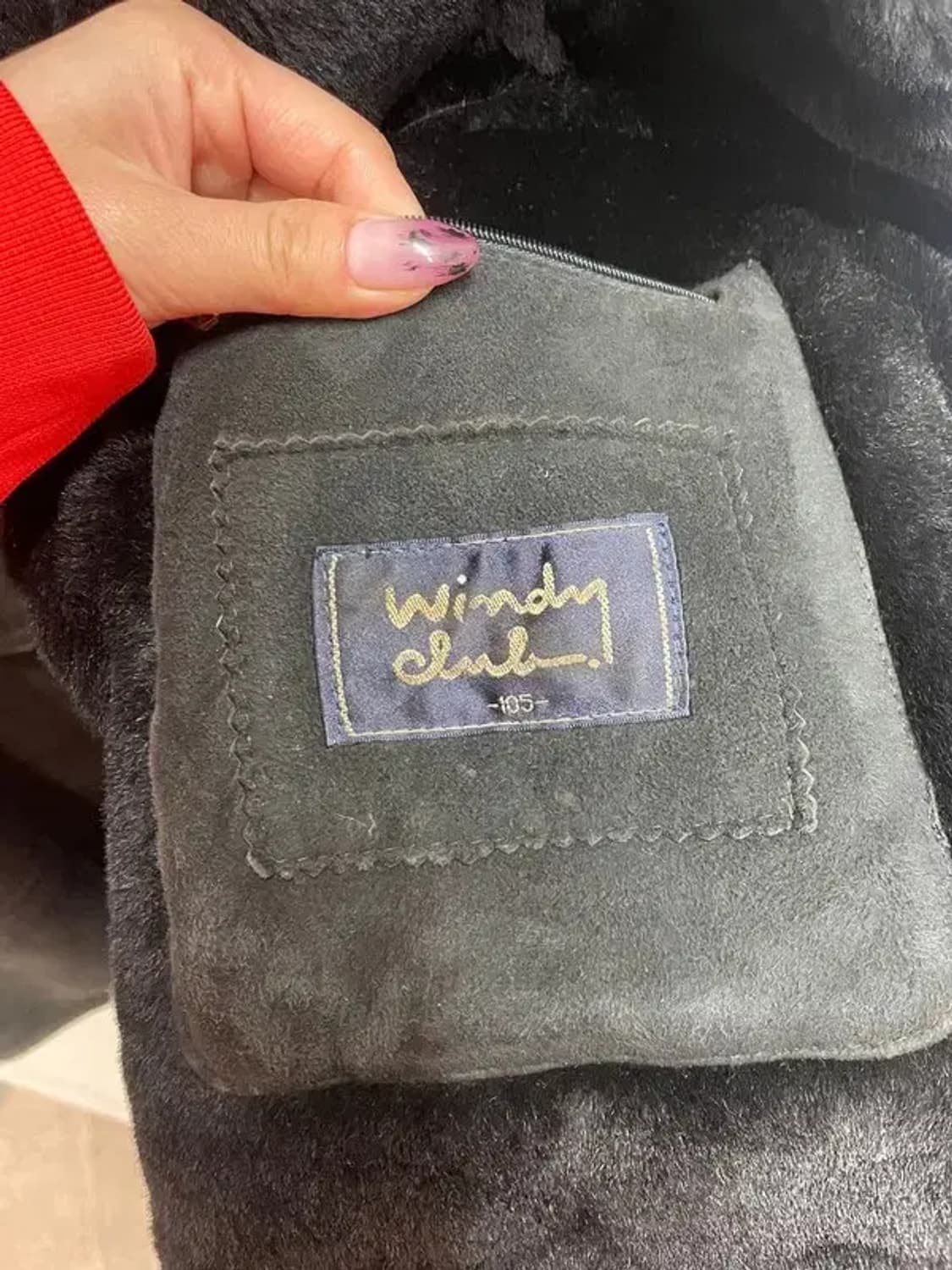 105 00s 윈디클럽 블랙 스웨이드 무스탕 자켓 상품이미지10