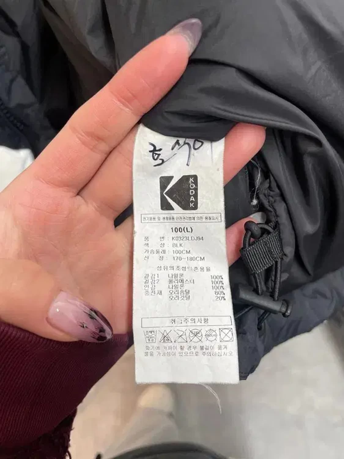 100 코닥 하이브 패딩 재킷다운 상품이미지10