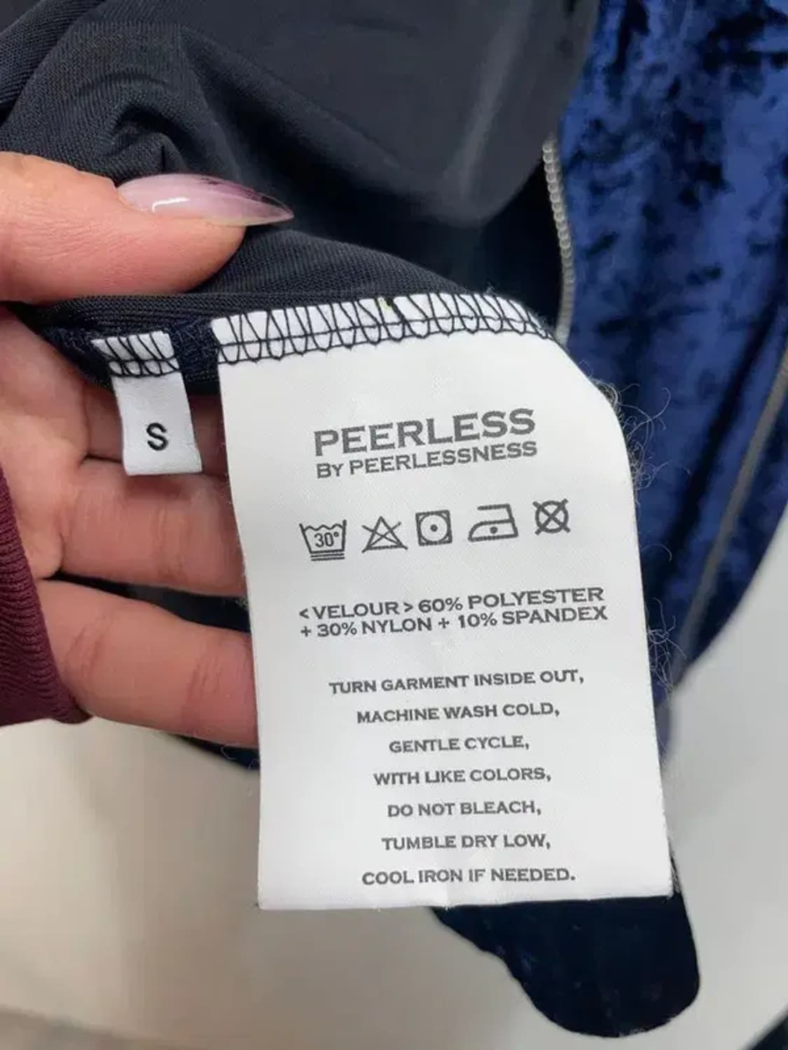 피어리스니스슈가레이 후디 집업 네이비 벨벳 상품이미지7