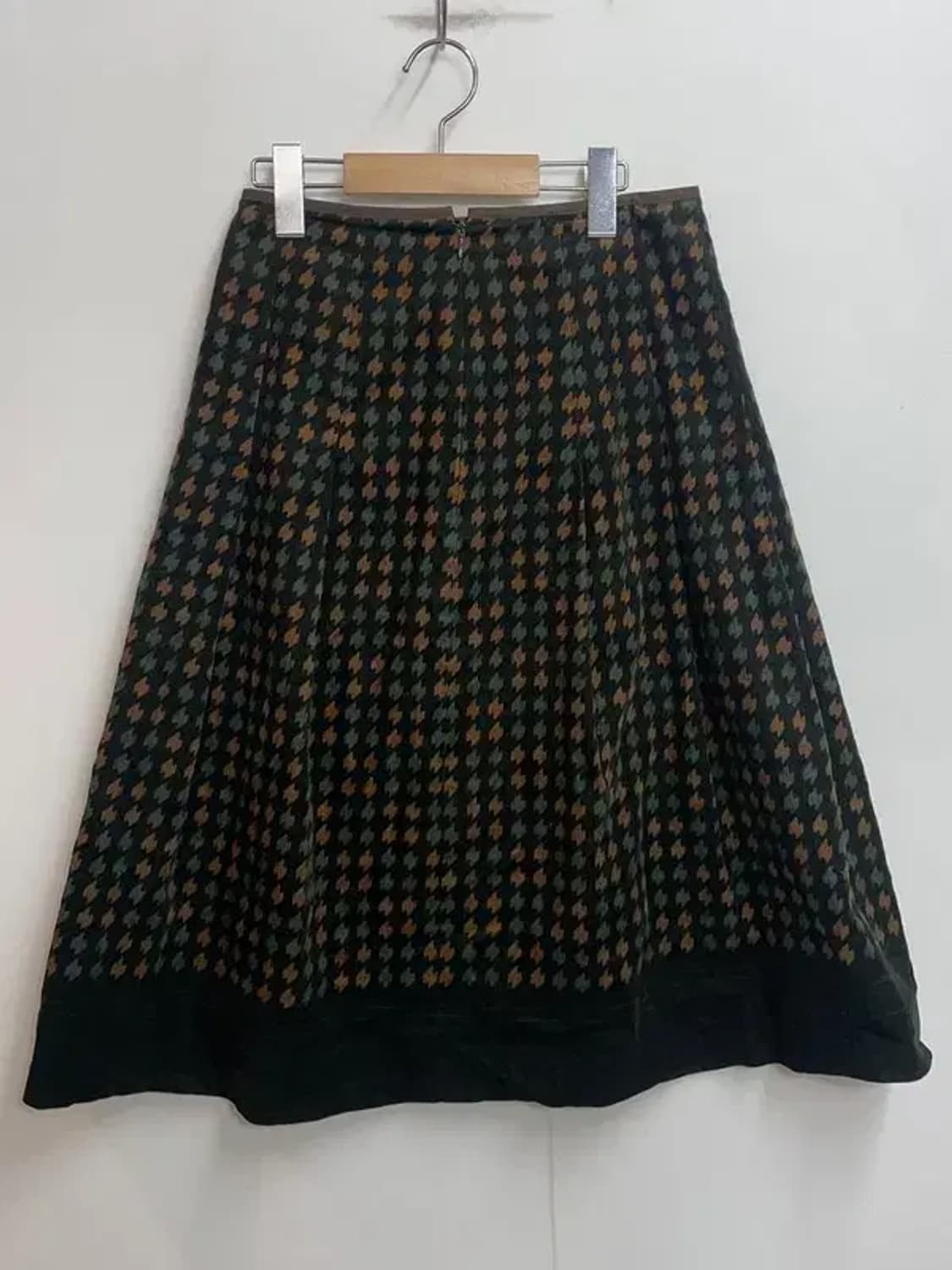 미디움 JPN 빈티지 모리 무드 체크 미디 스커트 브라운 상품이미지6