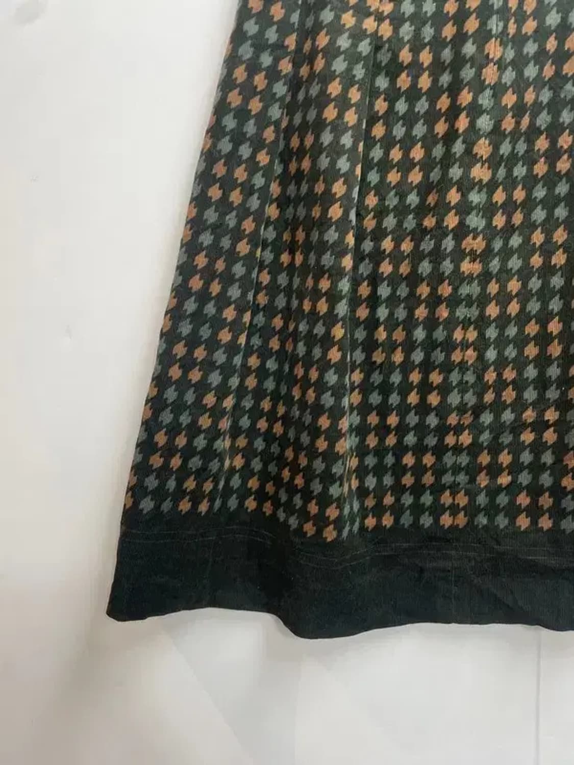 미디움 JPN 빈티지 모리 무드 체크 미디 스커트 브라운 상품이미지7