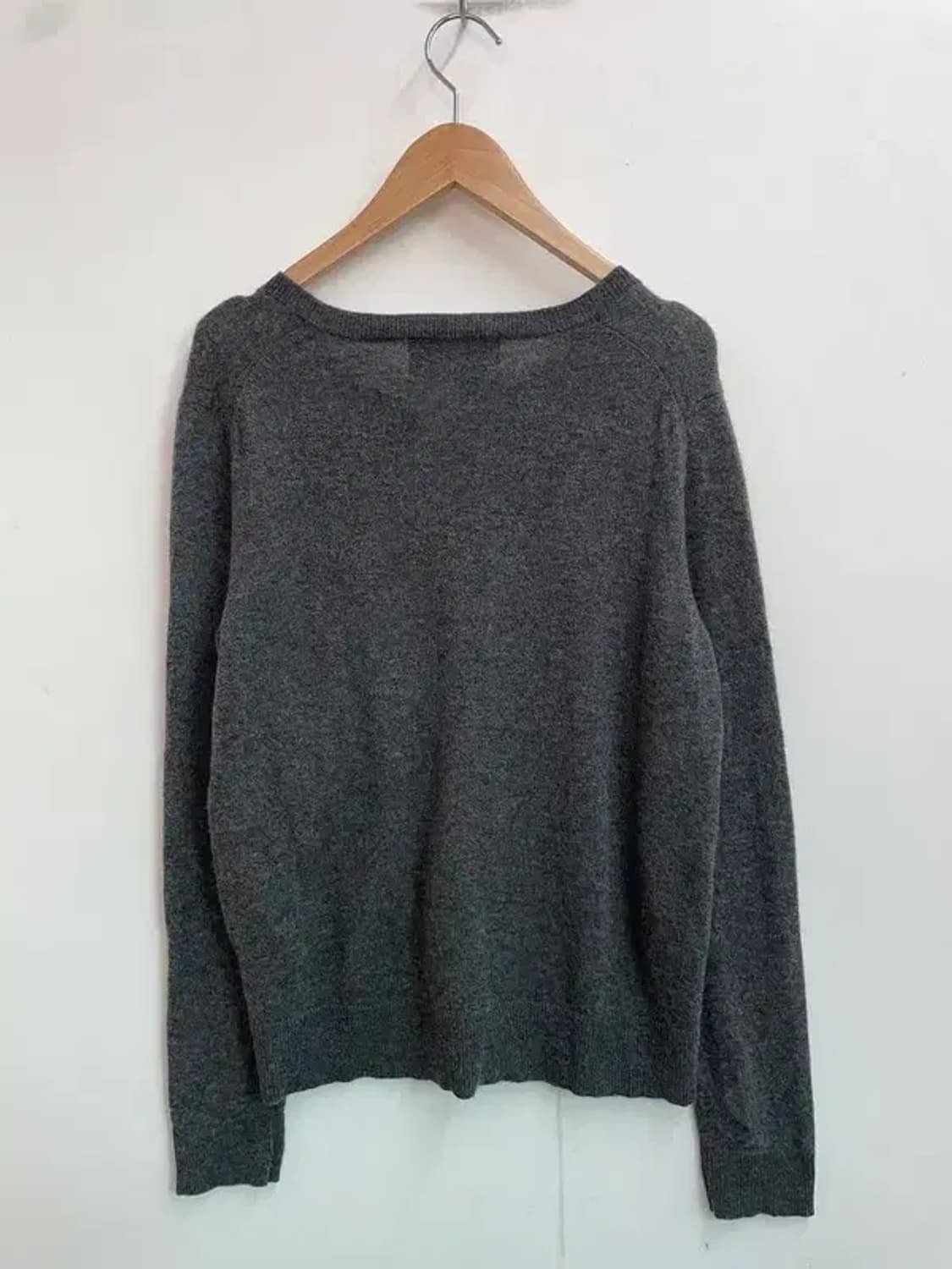 95 칼라거펠트 니트집업 울 가디건 그레이 상품이미지8