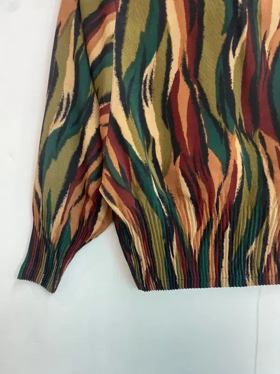 프리 빈티지 패턴 멀티컬러 크롭 블라우스 상품이미지7