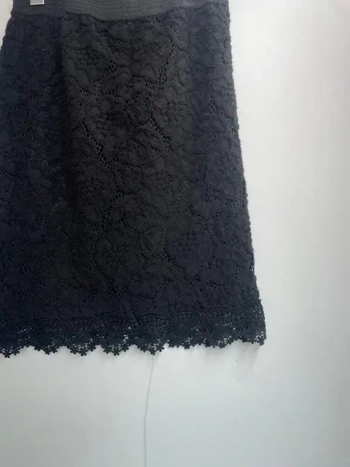 프리 빈티지 레이스 미니 스커트 블랙 상품이미지3