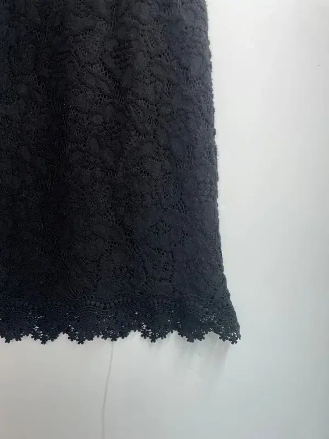 프리 빈티지 레이스 미니 스커트 블랙 상품이미지6