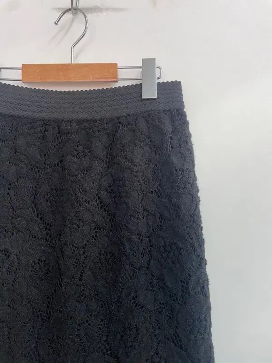 프리 빈티지 레이스 미니 스커트 블랙 상품이미지7