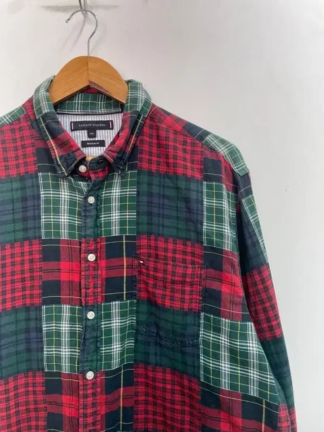 XXL 타미힐피거 빅사이즈 오버핏 체크 셔츠 상품이미지4