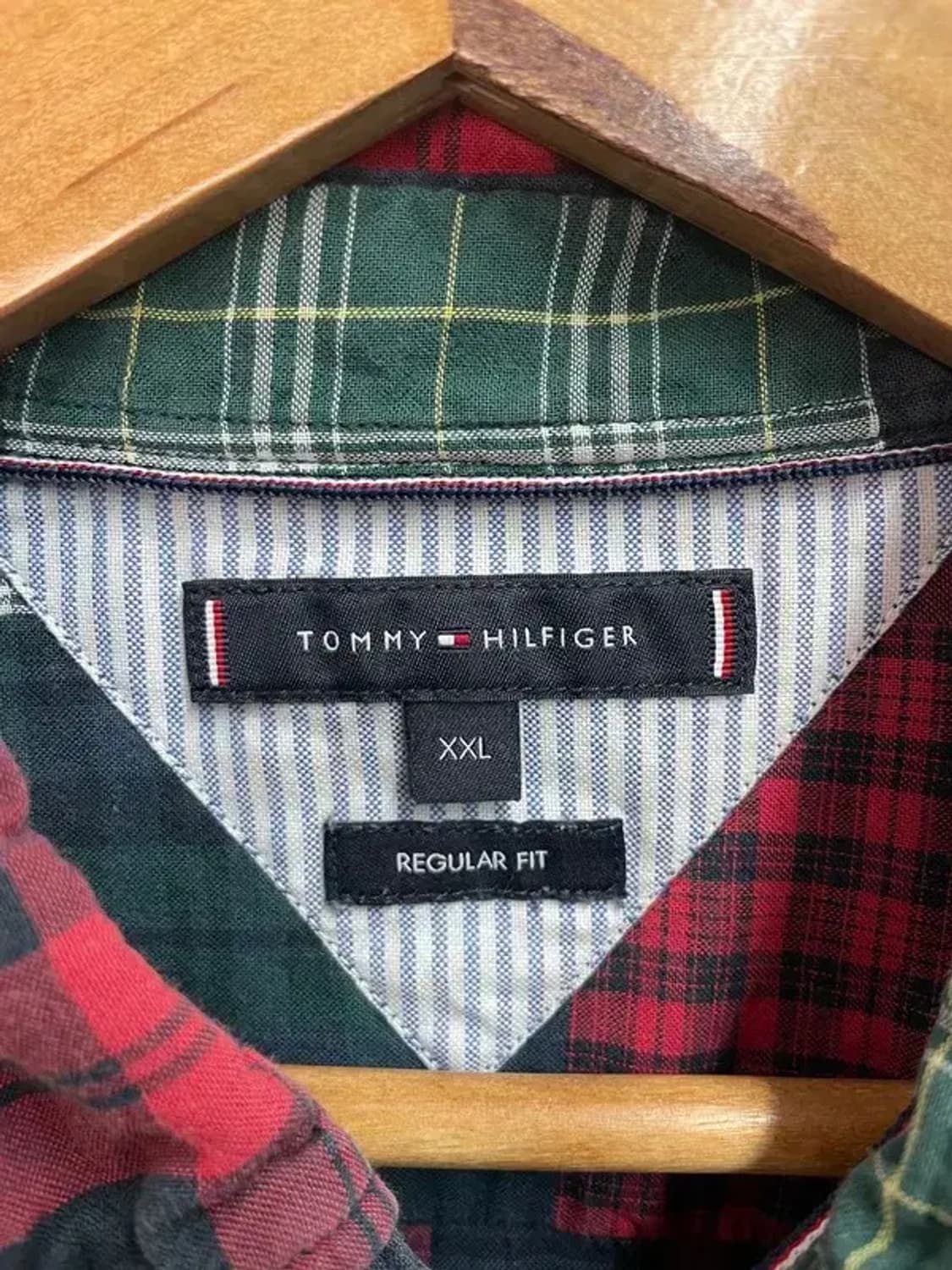 XXL 타미힐피거 빅사이즈 오버핏 체크 셔츠 상품이미지5