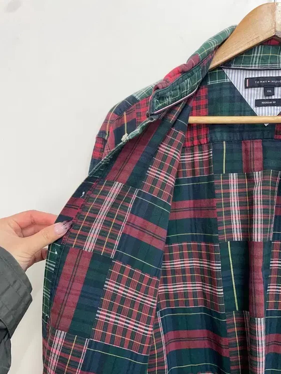 XXL 타미힐피거 빅사이즈 오버핏 체크 셔츠 상품이미지6