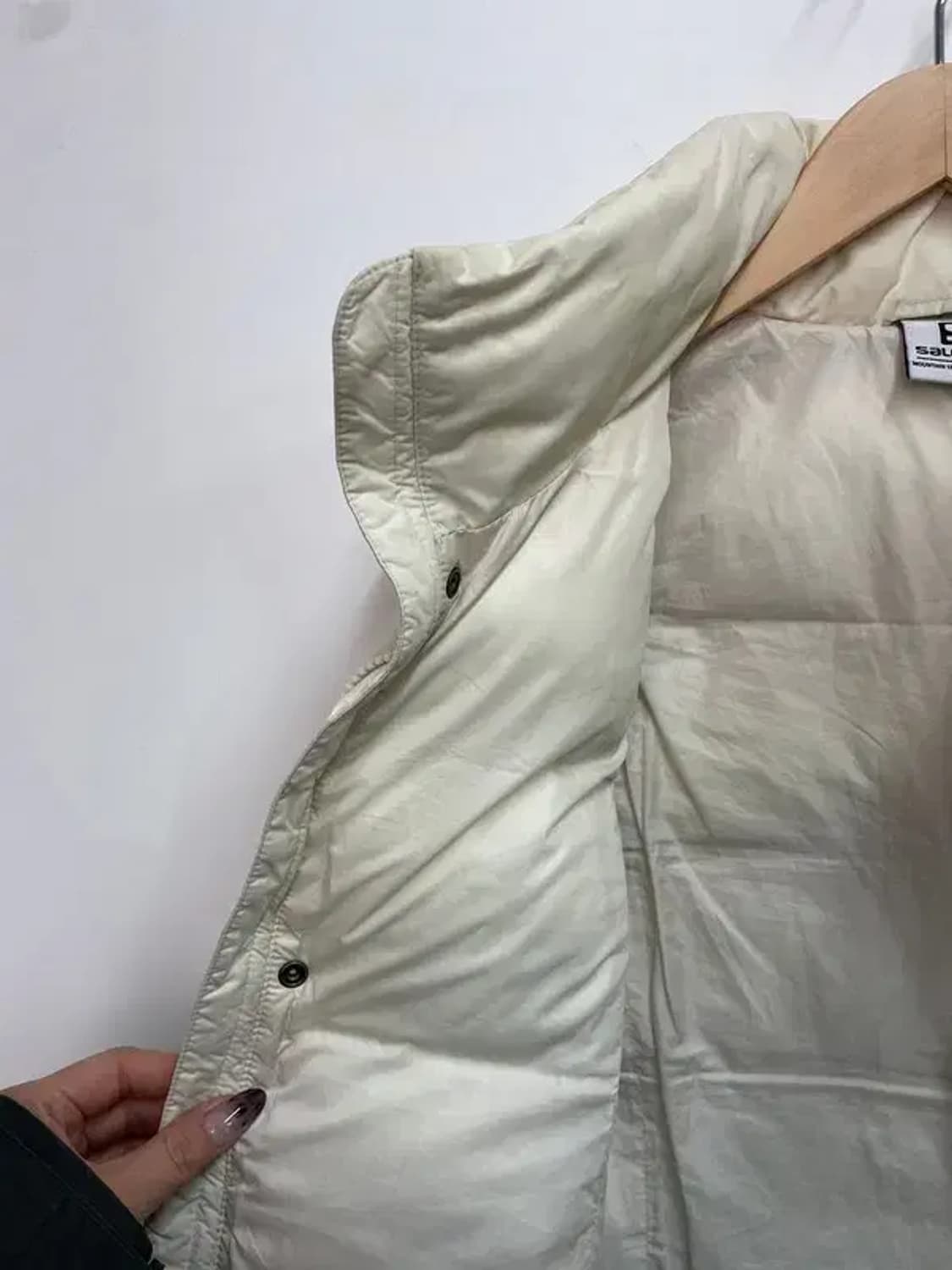 90 살로몬 크림 패딩조끼 다운 상품이미지8