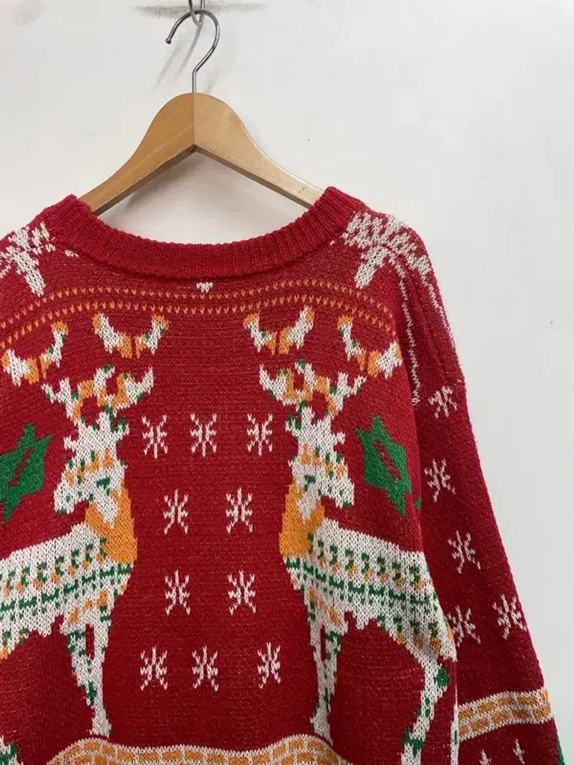 프리 사슴 크리스마스트리 패턴빈티지 스웨터 상품이미지8