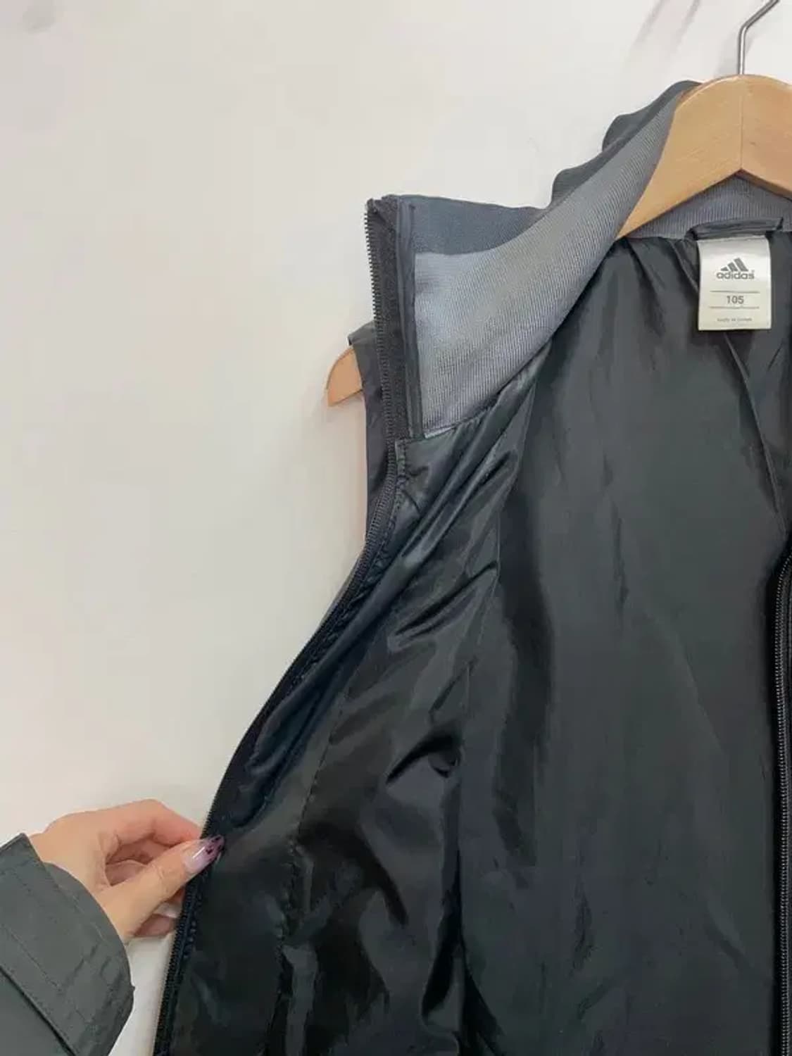 105 아디다스 k리그 부산아이파크 패딩조끼 블랙 상품이미지6