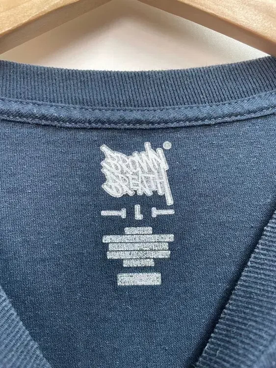 라지 브룩스브라더스 오버핏 로고 긴팔티셔츠 쭉티 상품이미지5