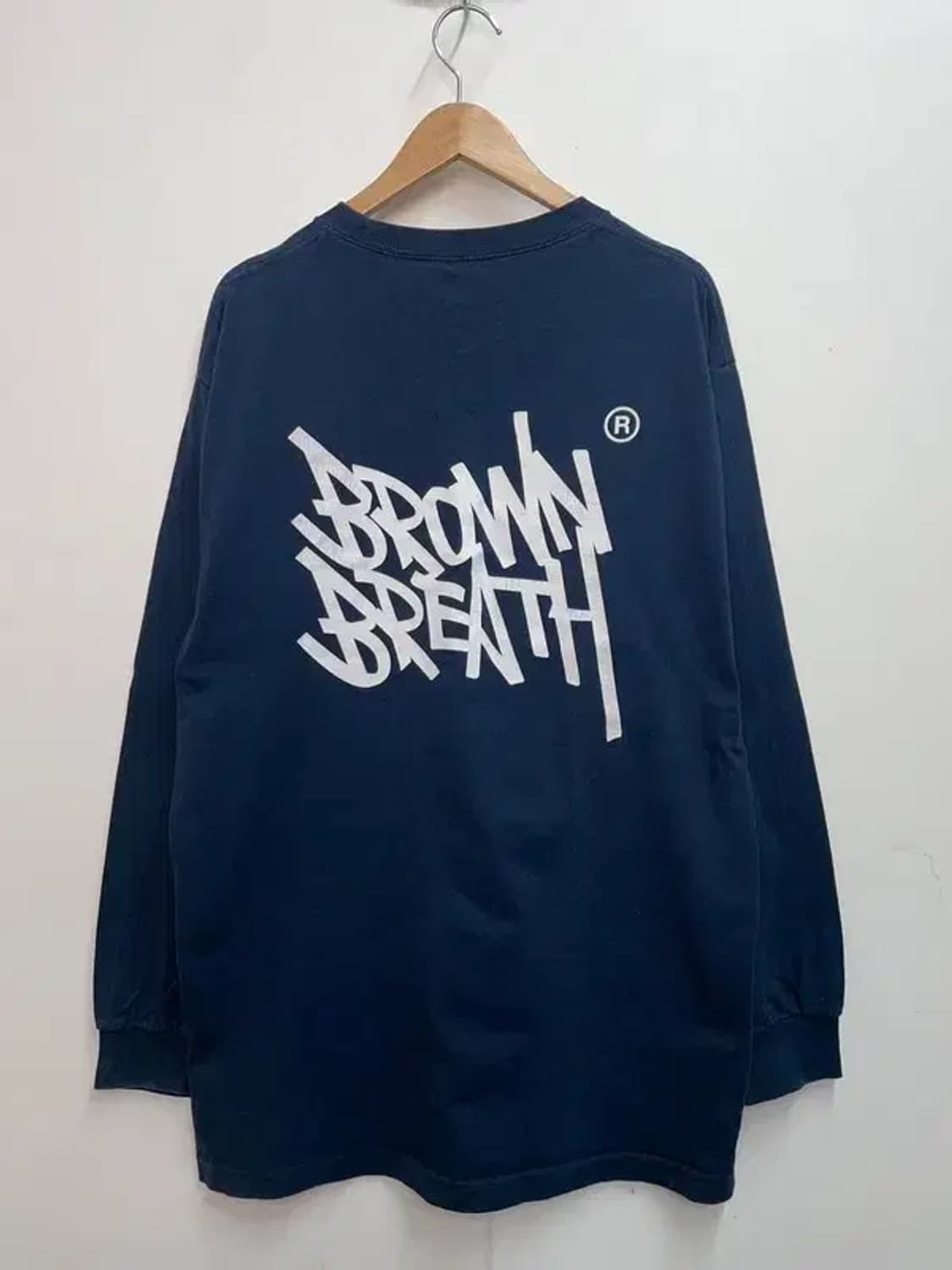 라지 브룩스브라더스 오버핏 로고 긴팔티셔츠 쭉티 상품이미지6