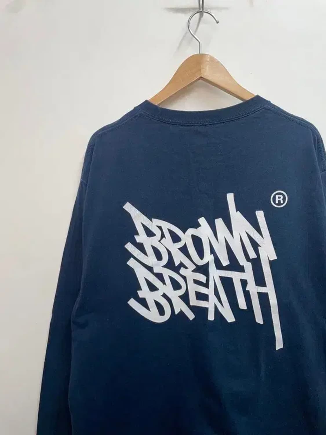 라지 브룩스브라더스 오버핏 로고 긴팔티셔츠 쭉티 상품이미지8