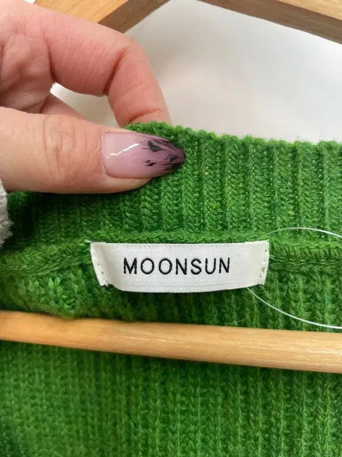 OS 문선 아가일 홀 니트 베스트 포레스트 상품이미지5