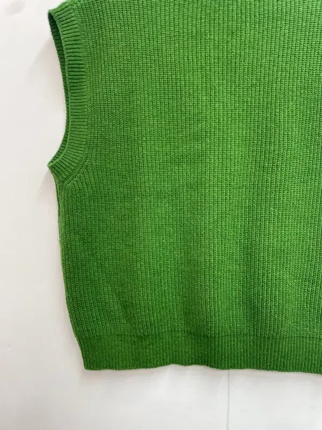 OS 문선 아가일 홀 니트 베스트 포레스트 상품이미지9