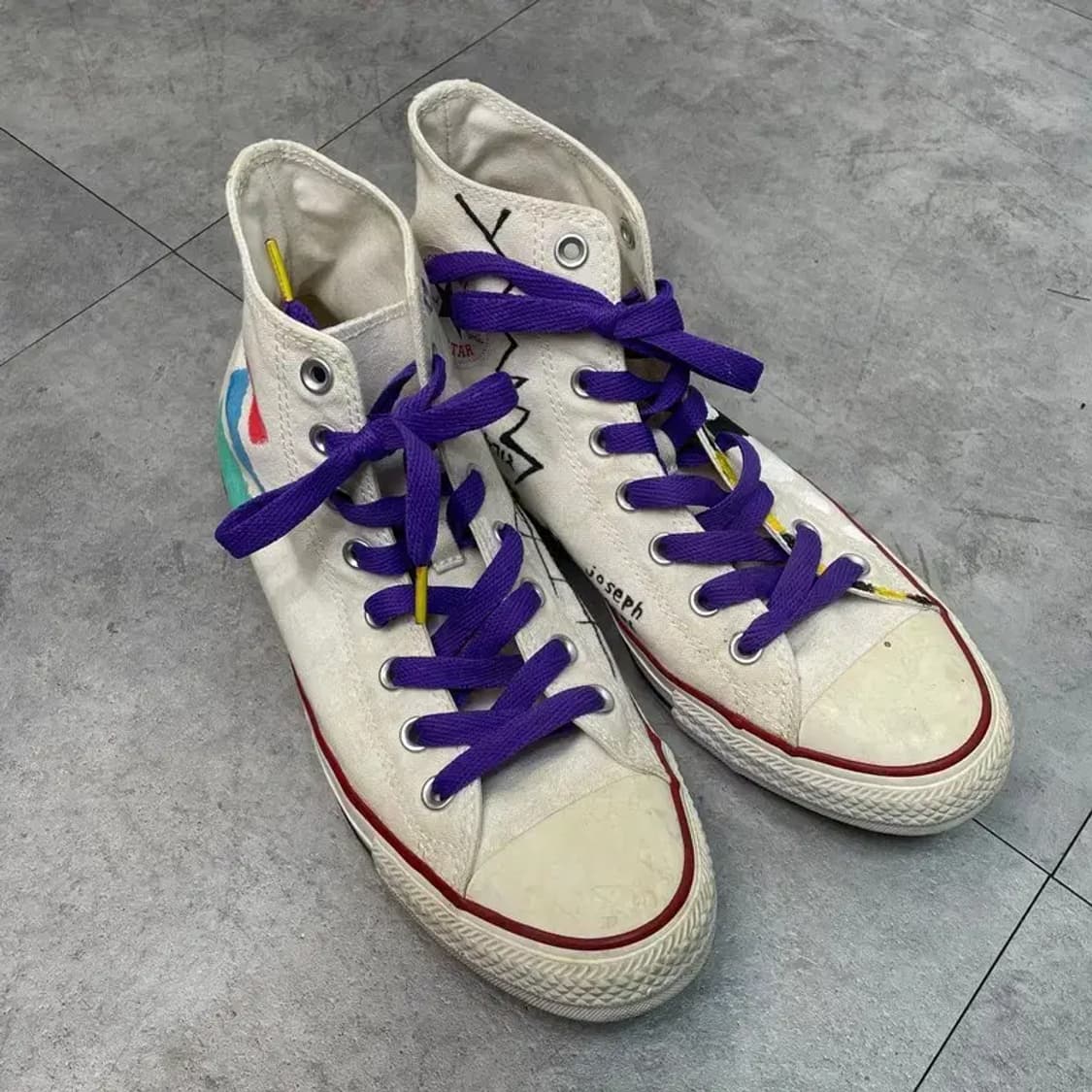 270 컨버스 척테일러 커스텀 하이탑 스니커즈 화이트 상품이미지1