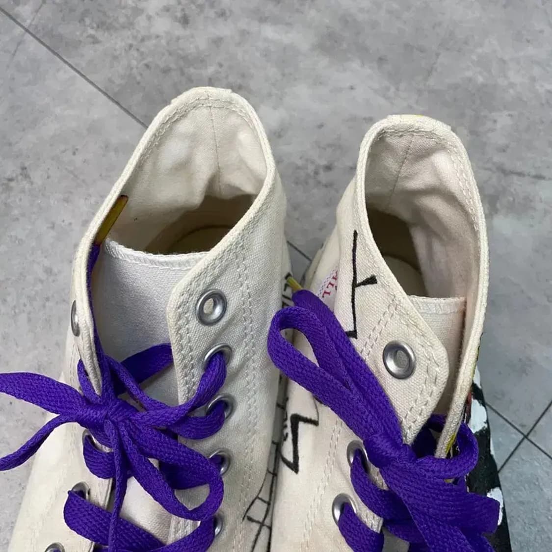 270 컨버스 척테일러 커스텀 하이탑 스니커즈 화이트 상품이미지8