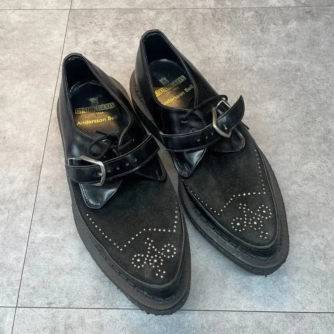 250 260 앤더슨벨 조지콕스 클리퍼 슈즈 블랙 로퍼 상품이미지1