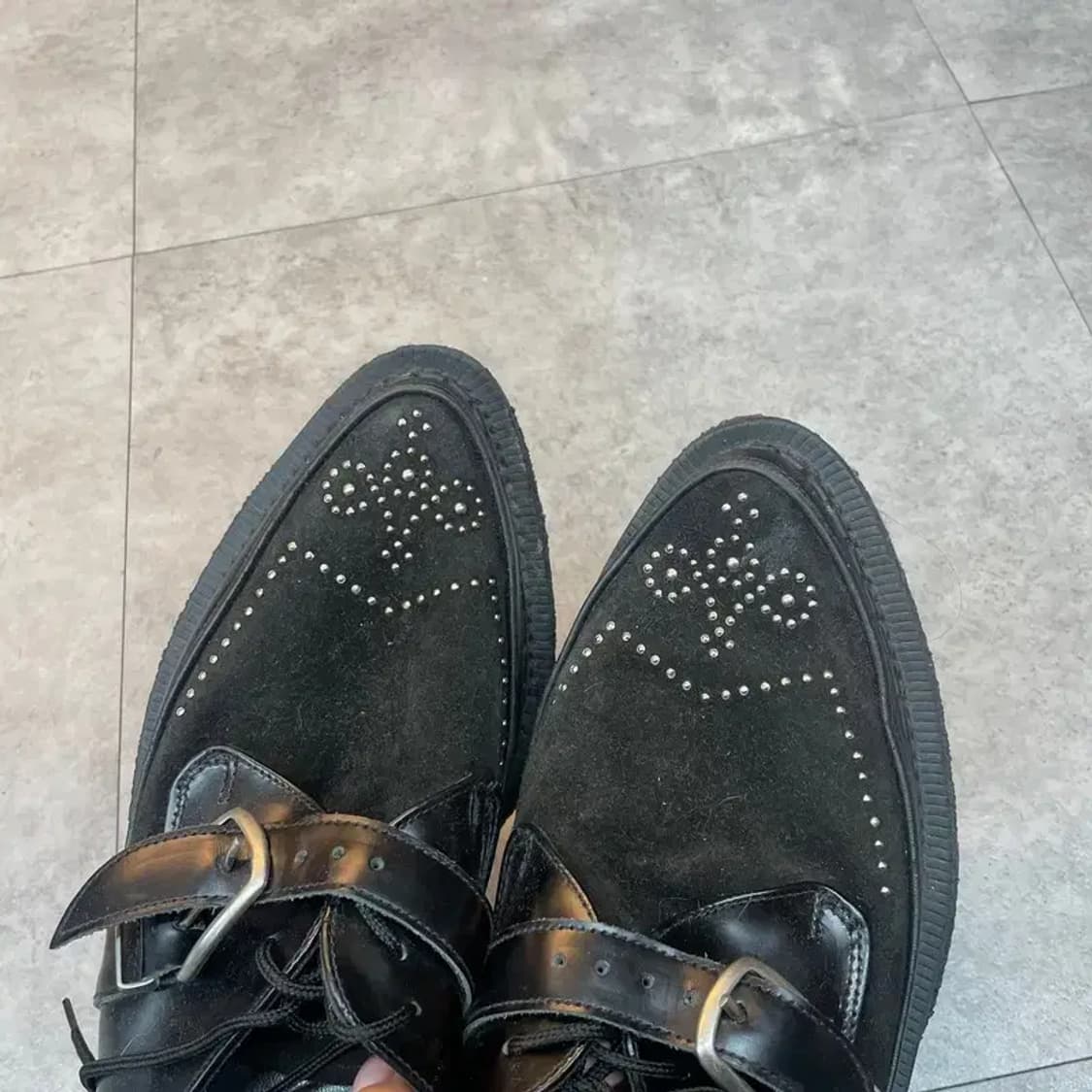 250 260 앤더슨벨 조지콕스 클리퍼 슈즈 블랙 로퍼 상품이미지3